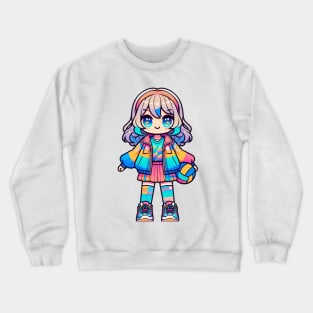 Volleyball Anime Girl Crewneck Sweatshirt